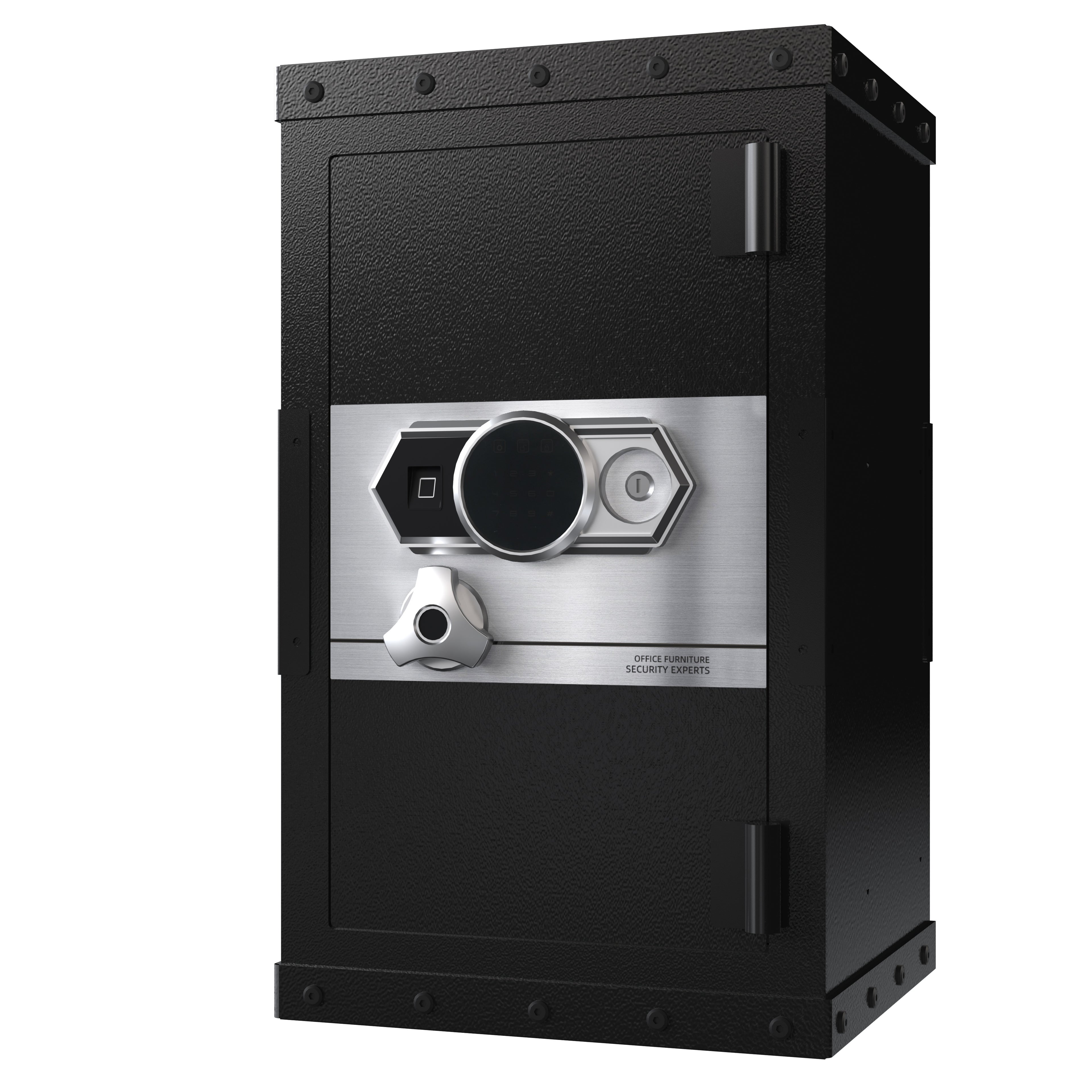 Three-lock Safe, Measuring 28.3 X 16.5 X 14.9 , Suitable For Home And Office Use, Large Steel Digital Safe Equipped With A Digital Lock.