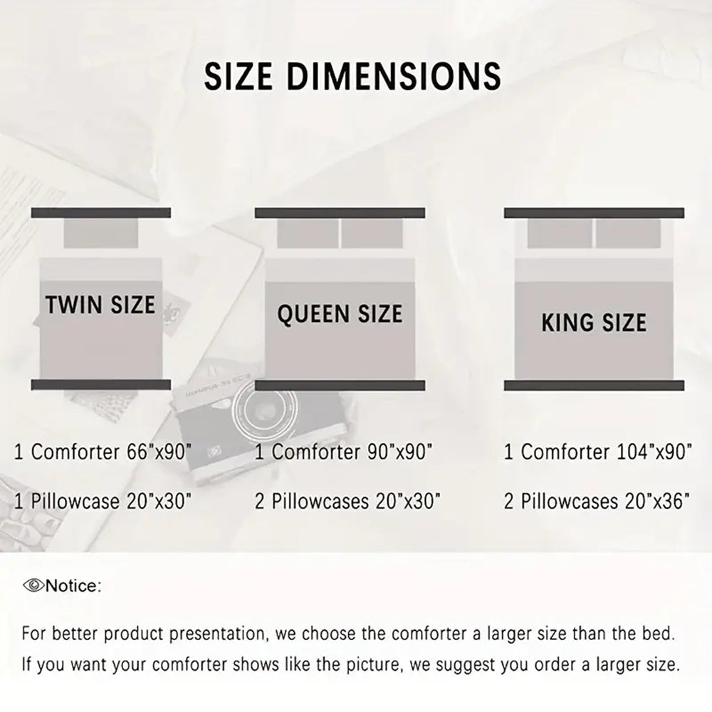 Comforter Set, Boho Pattern, Gray With Rainbow Floral