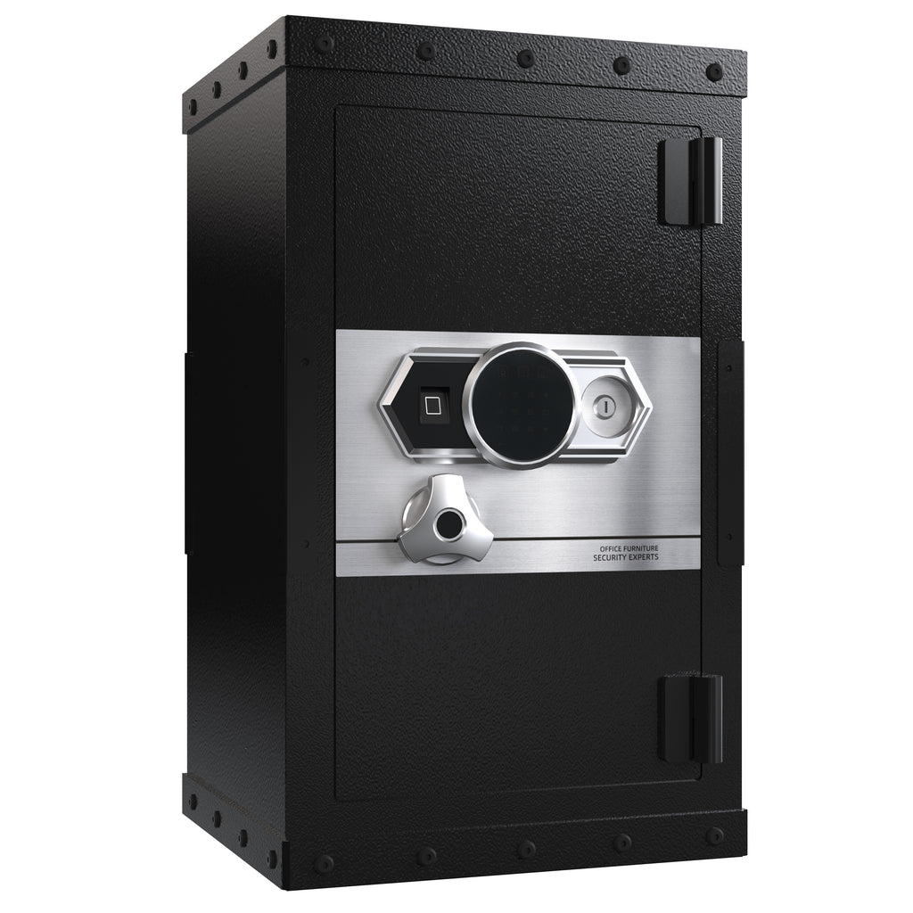 Three-lock Safe, Measuring 28.3 X 16.5 X 14.9 , Suitable For Home And Office Use, Large Steel Digital Safe Equipped With A Digital Lock.